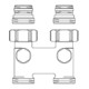 Oventrop Umlenkstück mit Absperrung, Durchgang, Rohrabstand 50 mm 1/2" AG x 3/4" AG-3