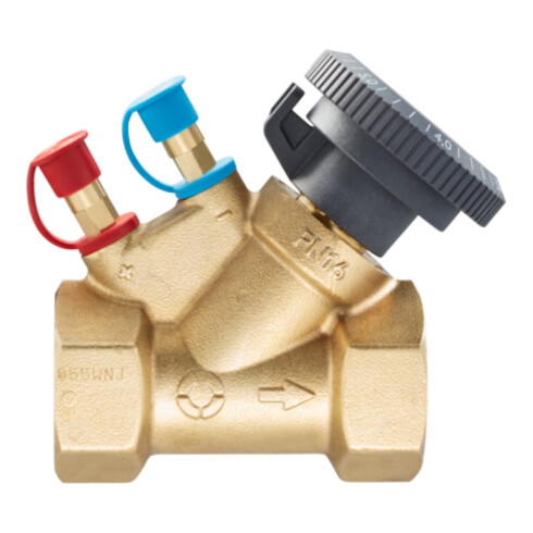 Oventrop Vanne de réglage HydroCom V DN 15, Rp 1/2, PN 16, 2x filetage femelle, laiton