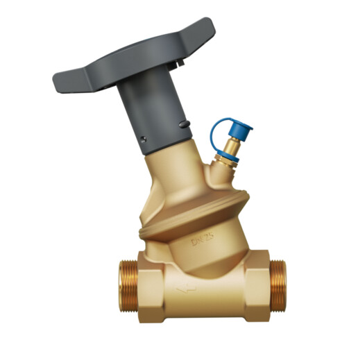 Oventrop Vanne de réglage Hydrocontrol D DN 25, Rp 1, PN 16, filetage mâle double, laiton