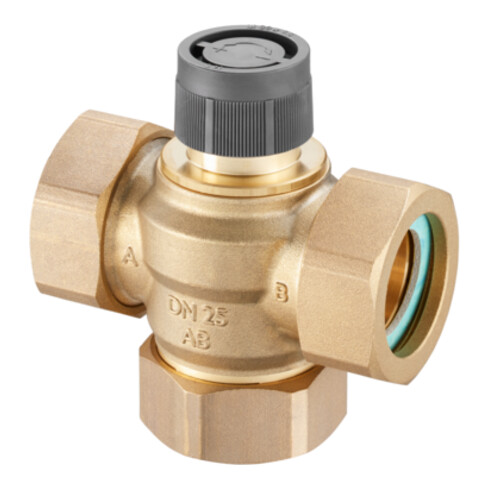 Oventrop Vanne mélangeuse trois voies Tri CTB DN 25, G 1 1/4, filetage extérieur, PN 16