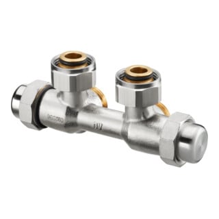 Oventrop Verschraubung Multiflex FQ G 3/4 ÜMxG 3/4 AG, Eck, rechts, MS vern.