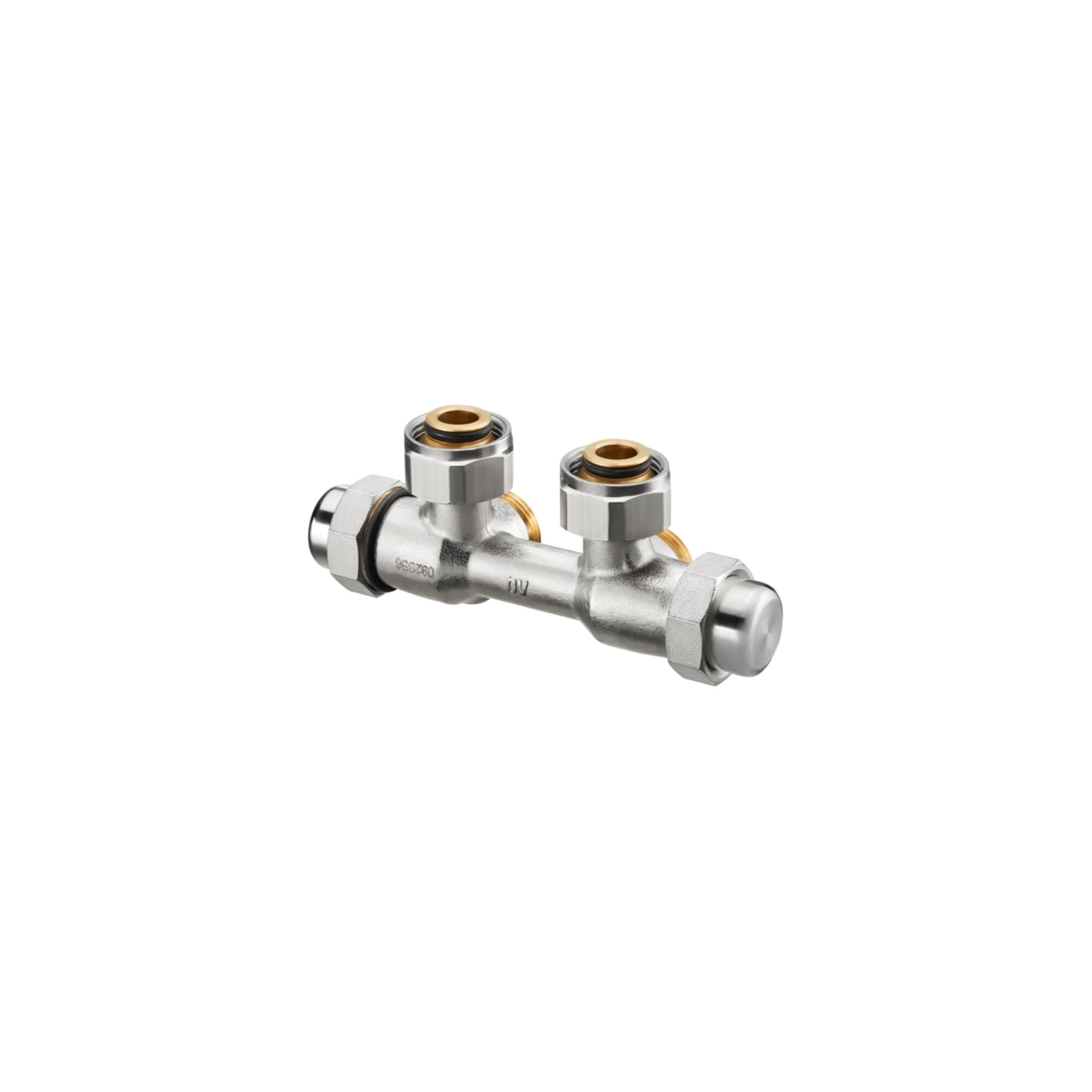 Oventrop Verschraubung Multiflex FQ G 3/4 ÜMxG 3/4 AG, Eck, rechts, MS vern.