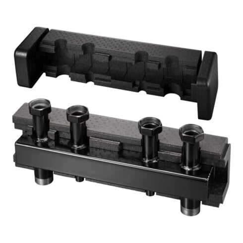 Oventrop Verteilerbalken DN 32, S, m WD u. Wandhalt., f 3 HK