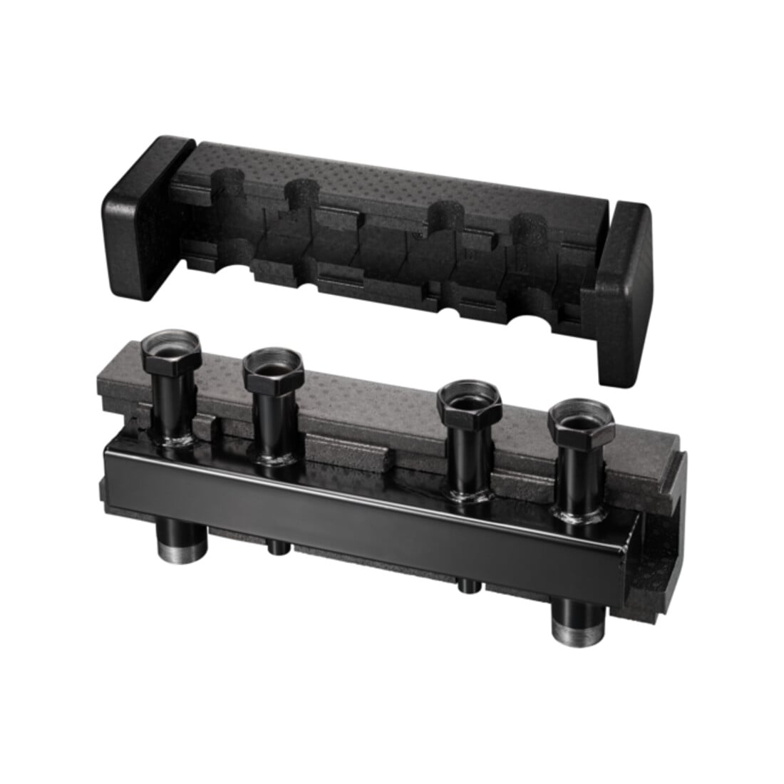 Oventrop Verteilerbalken DN 32, S, m WD u. Wandhalt., f 3 HK