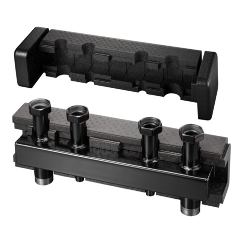 Oventrop Verteilerbalken DN 32, S, m WD u. Wandhalt., f 4 HK