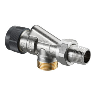 Oventrop Vorlauf-Axialventil Baureihe A DN 15, G 3/4 AGxR 1/2 AG, MS vernickelt