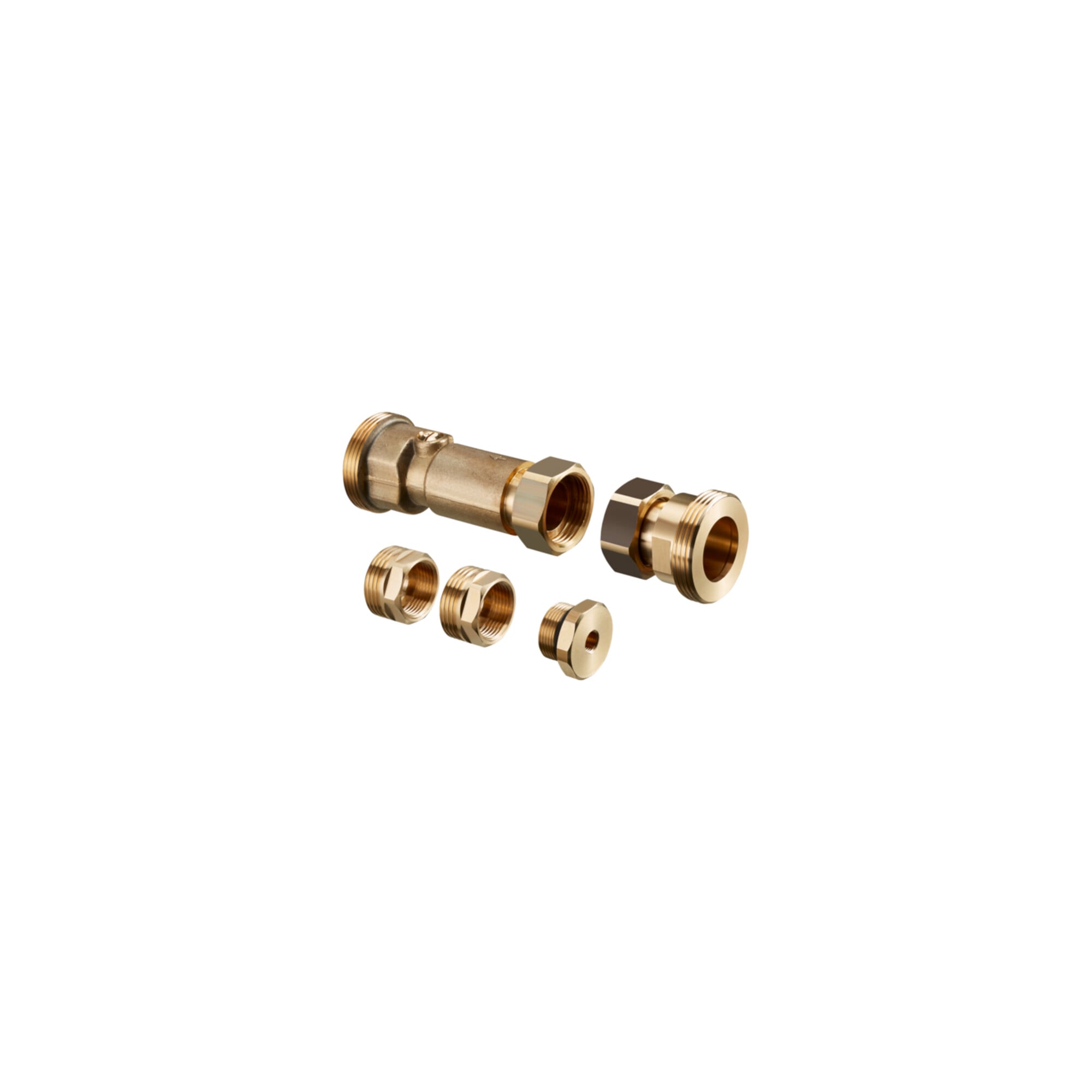 Oventrop Wärmemengenzähler-Einbauset f Regum. M3/M 4-18 m Kugelh, DN 25
