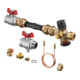 Oventrop Wärmezähleranschlussset Multidis SF m QDP, DN 20 b 1.350 l/h, DG, KH DN 25-1
