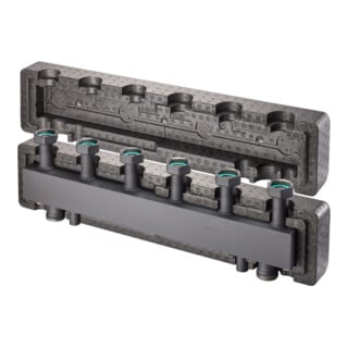 Oventrop Weiche/Verteiler-Kombination HydroFixx DN 25, hydr., m Wärmedämm., f 3 HK