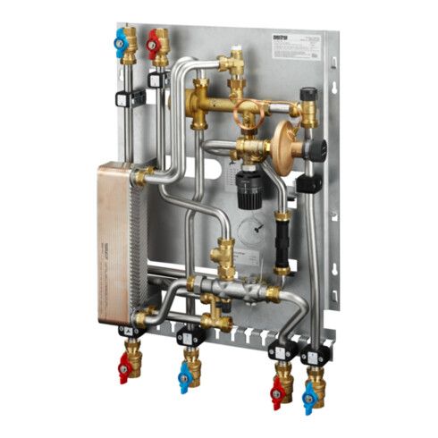 Oventrop Wohnungsstation Regudis W-HTO Ni.gel, Anschluss v o, max. 15 l/min