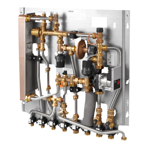 Oventrop Wohnungsstation Regudis W-HTF Leistungsb. 2, max 15 l/m., kupfergel.