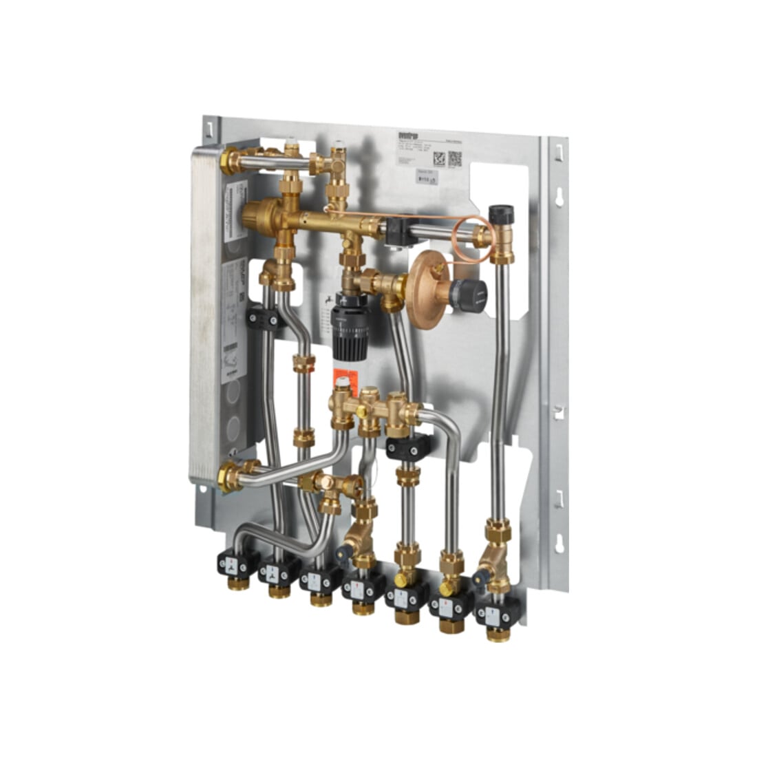 Oventrop Wohnungsstation Regudis W-HTF Leistungsb. 1, max 12 l/m., nickelgel.
