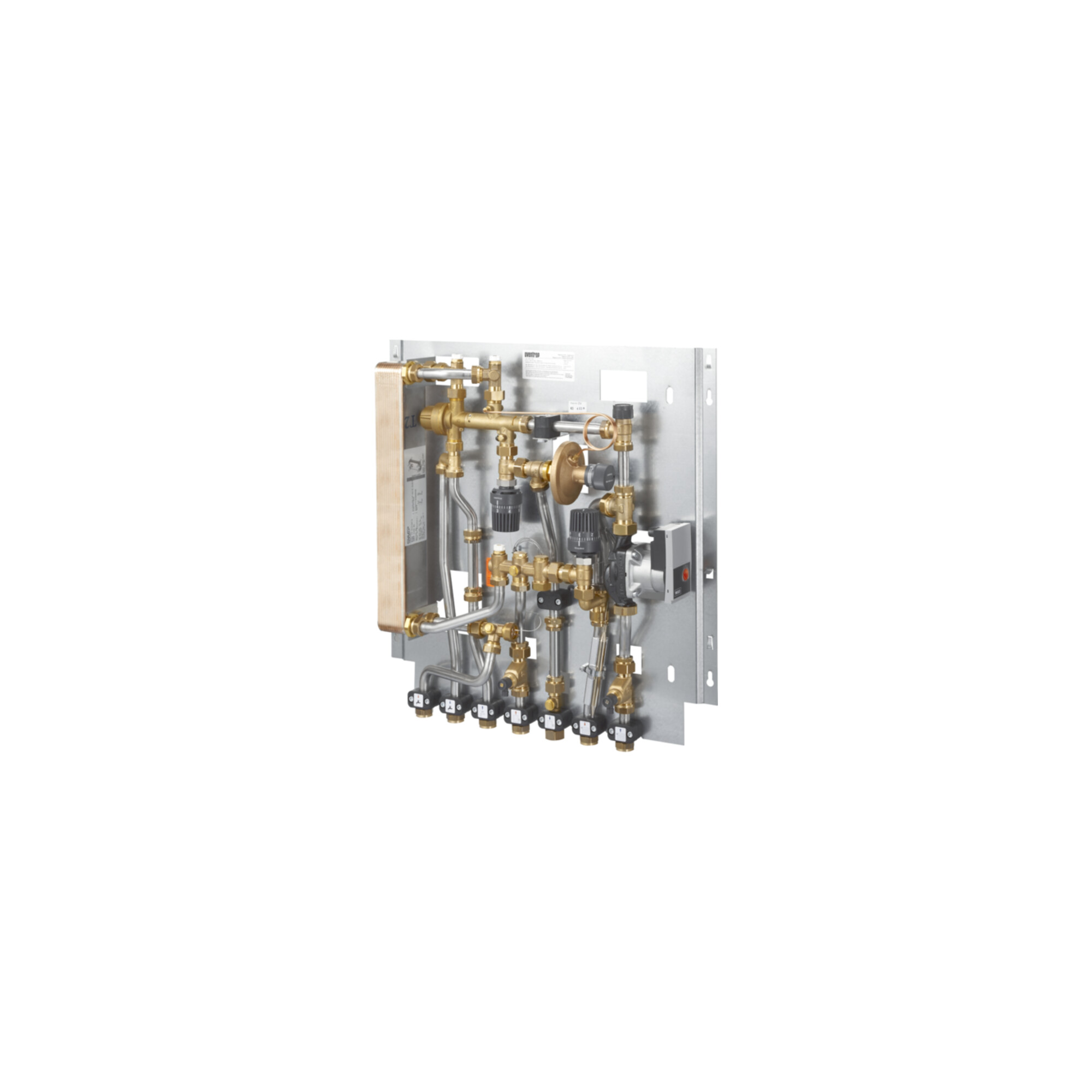 Oventrop Wohnungsstation Regudis W-HTF Leistungsb. 2, max 15 l/m., kupfergel.