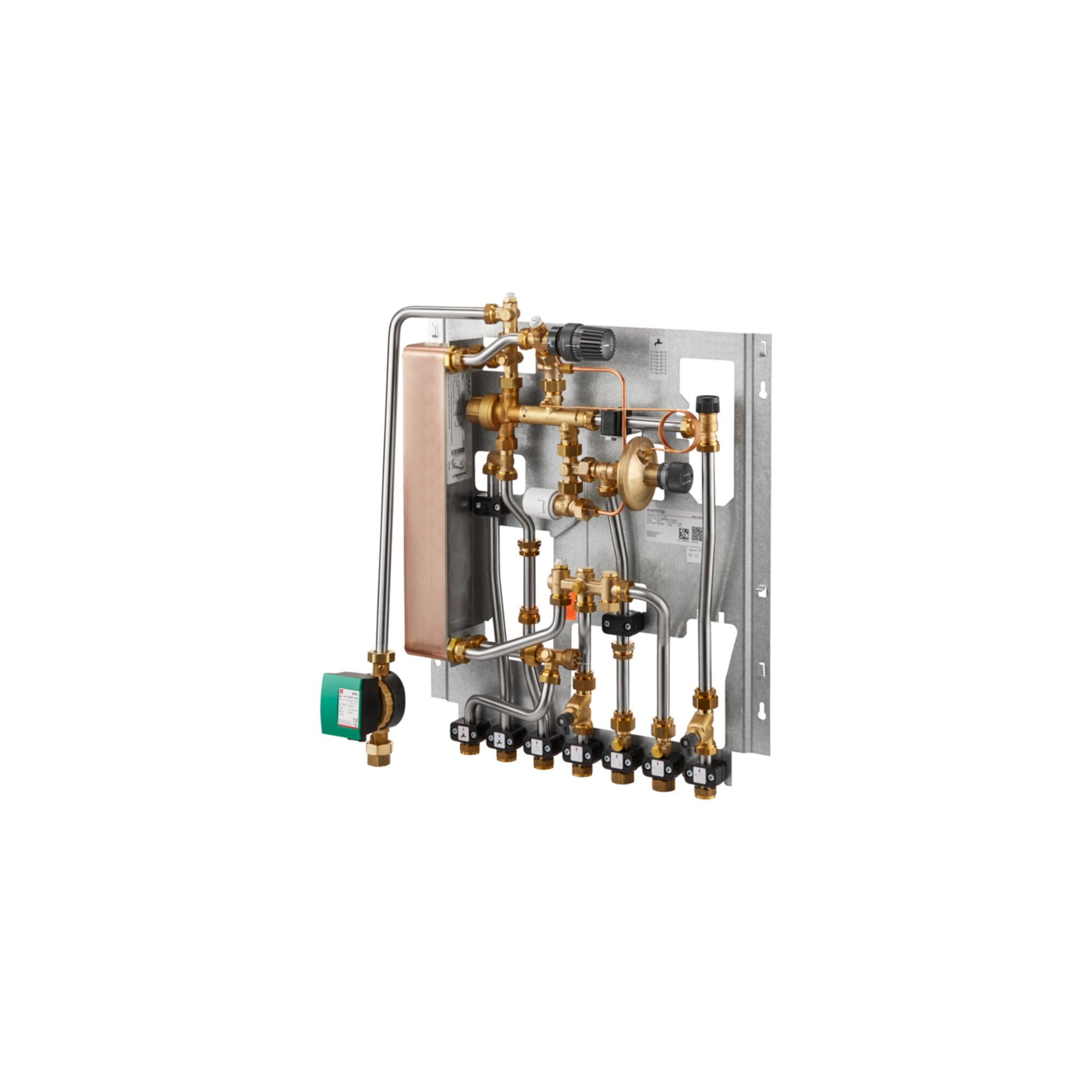 Oventrop Wohnungsstation Regudis W-HTF Leistungsb. 3, max 17 l/m., kupfergel.
