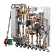 Oventrop Wohnungsstation Regudis W-HTF Ni.gel, gem. HK/HTA, LB 3, max 17 l/m.
