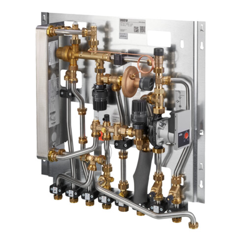 Oventrop Wohnungsstation Regudis W-HTF Leistungsb. 2, max 15 l/m., nickelgel.