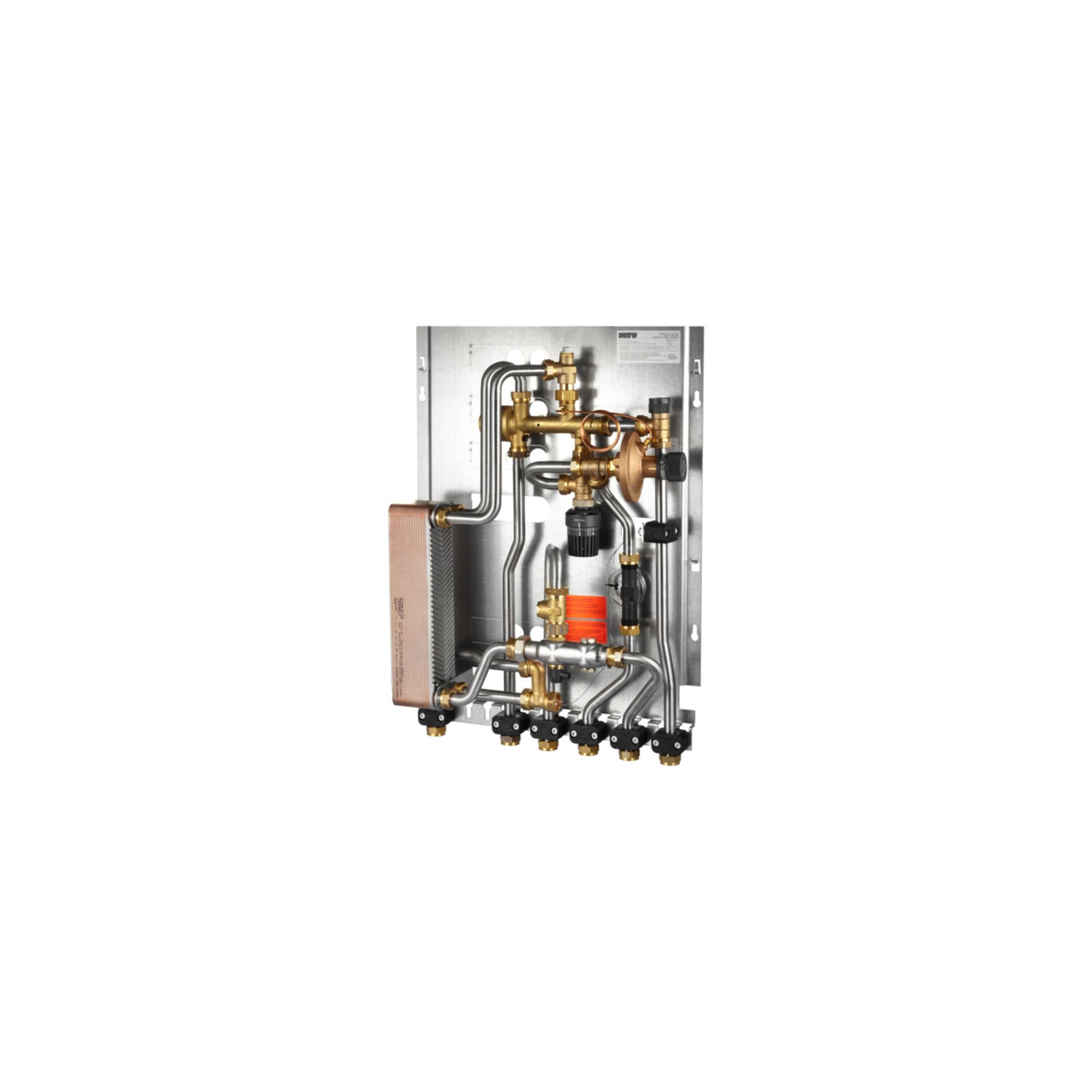 Oventrop Wohnungsstation Regudis W-HTU kupfergel., o KW-Abgang, max. 15 l/min