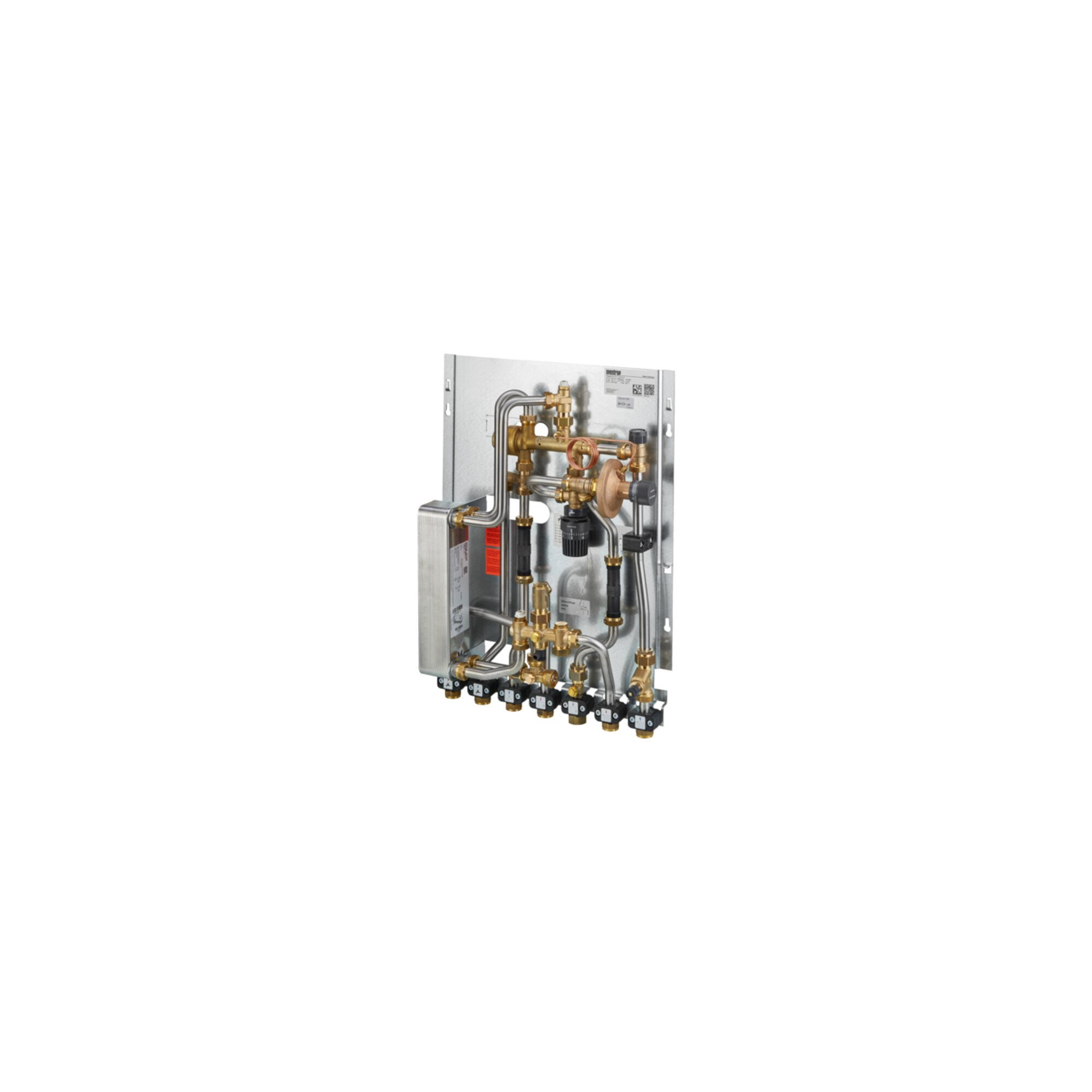 Oventrop Wohnungsstation Regudis W-HTU Leistungsb. 3, max 17 l/m., nickelgel.