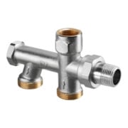 Oventrop Zweirohr-Anschlussstück Duo DN 15xG 3/4 AG, mit Absperrung-3