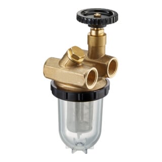 Oventrop Zweistrang-Heizölfilter Oilpur Z A DN 15, G 1/2 IG, m Ni Sieb 100-150 my