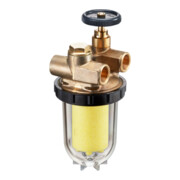 Oventrop Zweistrang-Heizölfilter Oilpur Z A m Absperrung, Sinterkunststoff 50-75 my-1