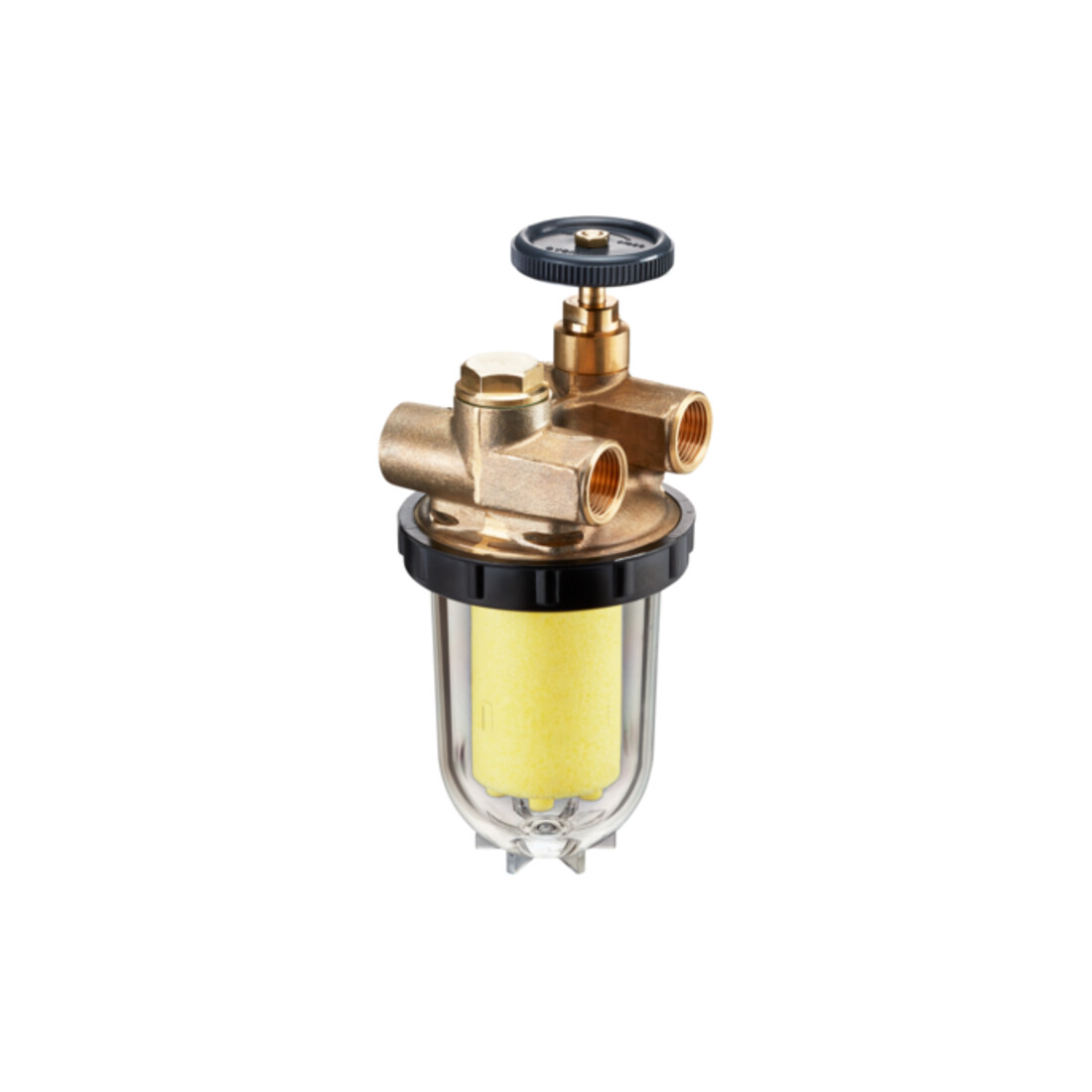 Oventrop Zweistrang-Heizölfilter Oilpur Z A mit Absperrung, Edelstahl 100-150 my