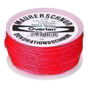 Overlen Cordeau de maçon Polyéthylène 1mmx50m rouge OVERMANN