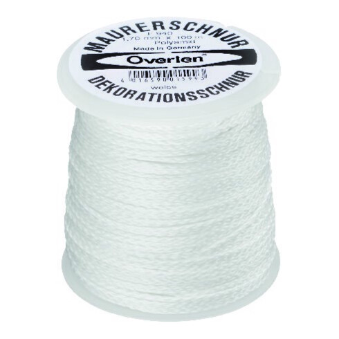 Overlen Cordon Polyamide 1,2 mm 100 m blanc Overmann