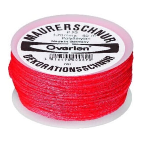 Overmann Maurerschnur Polyethylen rot
