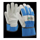 OX-ON Gants enfants PU / coton bleu 4-6 ans-1