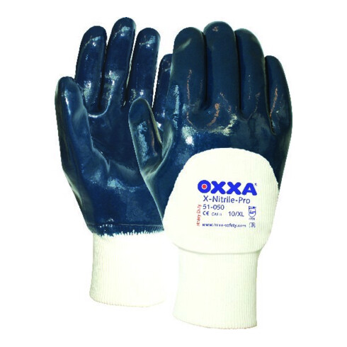OXXA Gant X-Nitrile-Pro, T. 9, manchette partiellement enduite