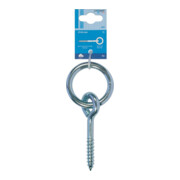 PÖSAMO Anneau de crèche galZn (SB) 9,0x45mm filetage bois 1 pce