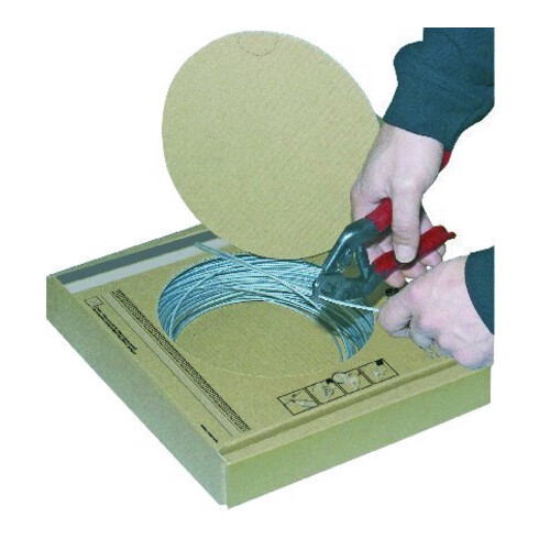 PÖSAMO Boîte de câble métallique 7x7 Acier inoxydable A4 4,0mmx200m