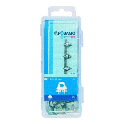 PÖSAMO Câble métallique petit, ancien DIN 741 Zn 3mm/M4 1/8" x 15 pcs SB