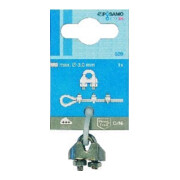 PÖSAMO Câble métallique petit diamètre DIN 741 A4 3,0 mm/M4 1/8" 1 pce SB