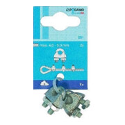 PÖSAMO Câble métallique petit DIN 741 Zn 6mm/M5 1/4" a2 pcs SB