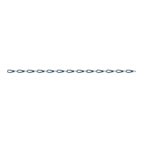 PÖSAMO Chaîne à rivets étamée 0,5 mm Ro.25 m (130x60)