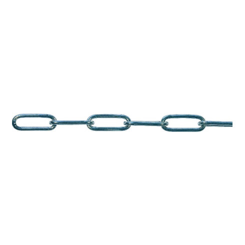 PÖSAMO Chaîne de soudure DIN 5685 galZn C 5,0 Polyb. 5m