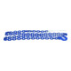 PÖSAMO Collier ras-du-cou (assortiment) acier inox bleu 8x2500mm-1