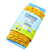 PÖSAMO Corde PP tressée jaune/rouge 6,0 mm x 20 m sur enrouleur Lg