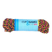 PÖSAMO Corde PP tressée noir/multicolore 12,0 mm x 20 m sur bobine