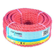 PÖSAMO Corde PP tressée orange 8,0 mm x 20 m en anneaux