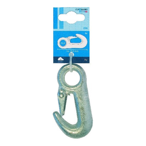 PÖSAMO Crochet de levage (SB) galZn L-longueur 90mm à 1 pc