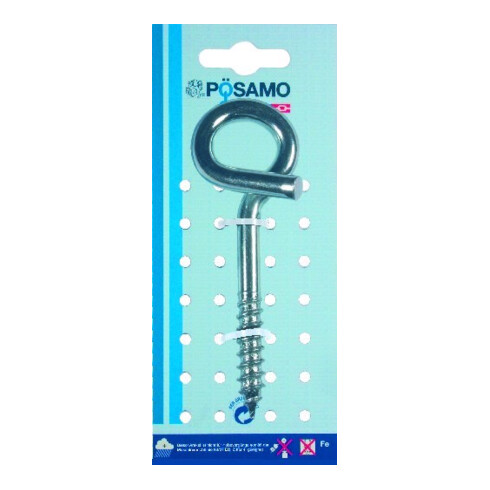 PÖSAMO Crochet de plafond galZn (SB) 8,8x120mm filetage bois 1 pce