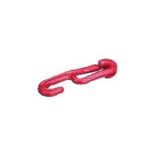 PÖSAMO Crochet de traction en plastique rouge 6,0 mm
