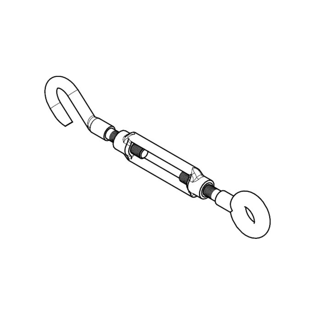 PÖSAMO DIN 1480 3,6 galZn H/Ö M6 HP