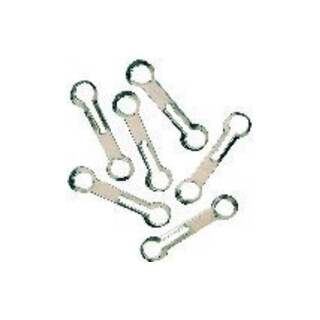 PÖSAMO Fermoir à chaîne à billes 3,6 mm laiton nickelé