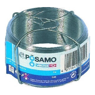 PÖSAMO Fil sur bobine galZn 1,1 mm x 50 m