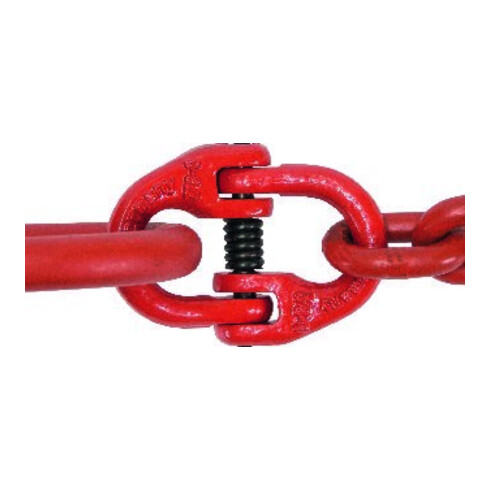 PÖSAMO Maillon de connexion GK 8 acier rouge laqué NG 8-8