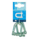 PÖSAMO Manille droite (SB) galZn 5,0 mm-3/16" par 2 pièces-1